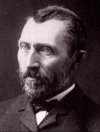 Foto ritratto del pittore Van Gogh